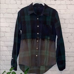 Ombré Flannel Shirt